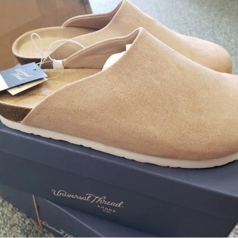 Universal Thread BEV FLATS Contoured Footbed SLIP-ONS TAN 7.5 shoes